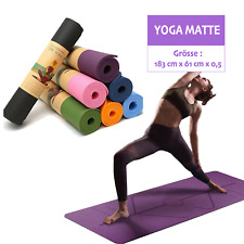 Yogamatte Rutschfest Pilates Sport Yoga matte Gymnastikmatte  Bänder Kork Farben comprar usado  Enviando para Brazil