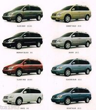 2006 KIA SEDONA Mini-Van Folheto com Gráfico de Cores: LX, EX, MiniVan comprar usado  Enviando para Brazil