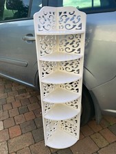 white corner shelf unit for sale  CREDITON