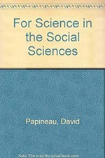 For Science in the Social Sciences Paperback David Papineau, używany na sprzedaż  Wysyłka do Poland
