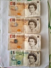 Paper banknotes 5 for sale  LONDON