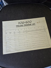Preload program list gebraucht kaufen  Heilbronn
