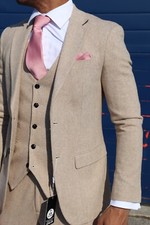 Men beige tweed for sale  BLACKPOOL