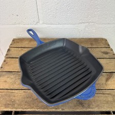 Creuset blue griddle for sale  WIGSTON