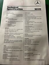 Mercedes benz 1617k for sale  KENDAL