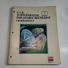 Usado, 1989 GENERAL MOTORS S.I.R. RETENÇÃO INFLÁVEL SUPLEMENTAR GERAÇÃO I MANUAL comprar usado  Enviando para Brazil