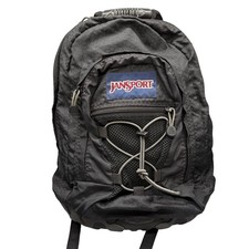 Mochila preta vintage anos 90 Jansport parte inferior de borracha viagem escolar caminhadas comprar usado  Enviando para Brazil