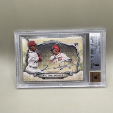 2018 Bowman autógrafo esterlina Victor Robles super fator 1/1 Bgs 9/10 comprar usado  Enviando para Brazil