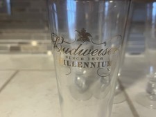 Budweiser millennium glasses for sale  Rossville
