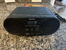 Sony ZS-PS50 Preto Mini CD AM FM Rádio USB AUX MP3 Leitor de Áudio Portátil Testado comprar usado  Enviando para Brazil