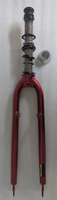 Garfo dianteiro de bicicleta - KHS - Vermelho - Tubo de direção 1" - USADO - 1BK02 comprar usado  Enviando para Brazil