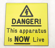 Electricity warning sign for sale  ABERDARE