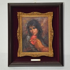 Dipinto ritratto femminile usato  Salerno