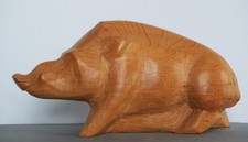 Holzskulptur keiler wildschwei gebraucht kaufen  Meißen-Umland