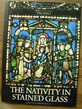 NATIVITY IN STAINED GLASS WITH TEXT FROM THE BIBLE By Philip Ives **Excellent** comprar usado  Enviando para Brazil