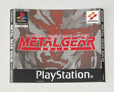Metal Gear Solid PlayStation PS1 ORIGINAL capa frontal caixa arte APENAS SLES 01370 comprar usado  Enviando para Brazil