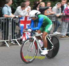 Foto 6x4 mulher brasileira em contrarrelógio olímpico de ciclismo Clemilda Fernande c2012 comprar usado  Enviando para Brazil