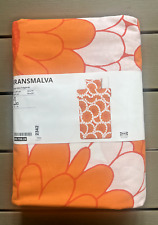 Używany, IKEA KRANSMALVA Poszewka na kołdrę i 2 poszewki na poduszki, 150x200 cm / 59x79", pomarańczowa, NOWA na sprzedaż  Wysyłka do Poland