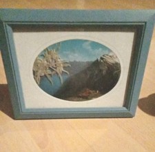 Bergpanorama postkarte gerahmt gebraucht kaufen  Saarbrücken