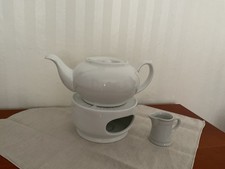 Porzellan teekanne weiß gebraucht kaufen  Hennigsdorf