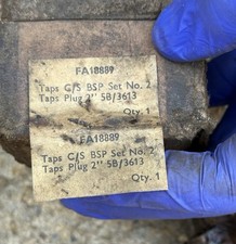 Engineering taps bsp for sale  NORWICH