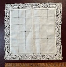Small drawnwork mats for sale  Whiting