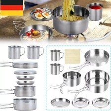 Camping kochgeschirr edelstahl gebraucht kaufen  Aspisheim, Grolsheim