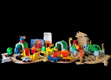 FISHER PRICE 1992 Vintage CONJUNTO FERROVIÁRIO E RODOVIÁRIO FLIP TRACK Veículos e Trilhos  comprar usado  Enviando para Brazil