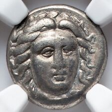 Usado, Moeda Pixodarus Caria 341-336 AD, AR Dracma Prata Grega Rodes Apollo Zeus, NGC comprar usado  Enviando para Brazil