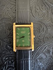 Relógio de pulso masculino VERDE vintage Seiko quartzo fino comprar usado  Enviando para Brazil