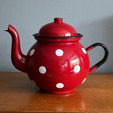 Vintage red polka for sale  LEEDS