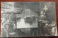 1910 fotografia pittore usato  Roma