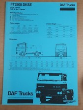Daf trucks ft2800 for sale  PRESTON