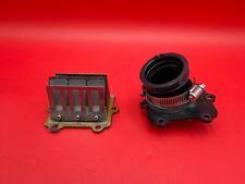 1989 - 1996 SUZUKI RMX250 OEM COLETOR DE JUNTA DE ADMISSÃO E VÁLVULA DE PALHETA ASSY BAIXA HORA, usado comprar usado  Enviando para Brazil