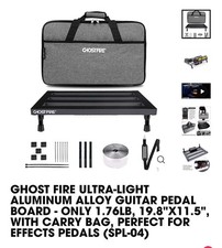 Usado, Pedalboard Ghost Fire Effect 19,7x11,5” luz de alumínio 1,5 lb preto novo Spl-04 F comprar usado  Enviando para Brazil