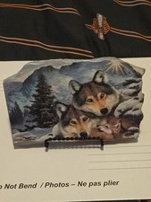 Hand painted wolf for sale  Kingston