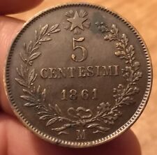Moneta centesimi 1861 usato  Olbia