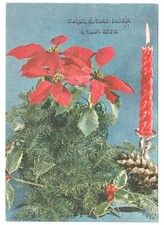 Usado, 1979 Estrella De Navidad Vela Piña Acebo Foto Tarjeta Navideña Vintage comprar usado  Enviando para Brazil