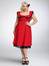 Vestido Swing Torrid Cha Cha Vermelho Tamanho 18 Novo sem etiquetas, usado comprar usado  Enviando para Brazil