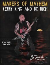 Slayer Kerry King Signature B.C. Publicidade de guitarra Rich Warlock 2005 anúncio impresso comprar usado  Enviando para Brazil