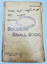 Soldiers small book for sale  YORK