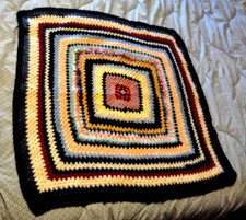Ancien plaid patchwork d'occasion  Challes-les-Eaux