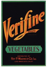 Original crate label for sale  Yucca Valley