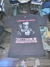 Camiseta masculina vintage lendária tatuagens e serigrafia Terminator Xs Arnold comprar usado  Enviando para Brazil
