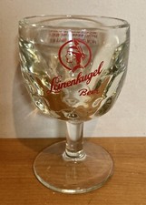 Usado, Caneca de cerveja vintage Leinenkugel cálice de vidro escuna Chippewa Falls WI logotipo de donzela comprar usado  Enviando para Brazil