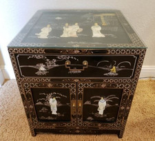 black lacquer china cabinet for sale  West Jordan