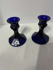 cobalt blue candle holders for sale  Manchester