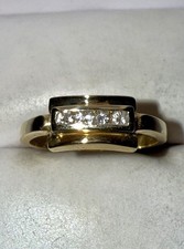 Anel designer linha diamante natural corte redondo ouro 18K sólido 2 mm tamanho 6 comprar usado Anel designer linha diamante natural corte redondo ouro 18K sólido 2 mm tamanho 6 comprar usado  Enviando para Brazil