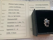 Saphir brillant ring gebraucht kaufen  Hörstel