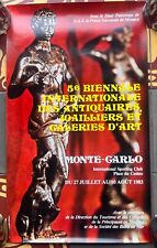 Affiche biennale antiquaire d'occasion  Paris XVIII